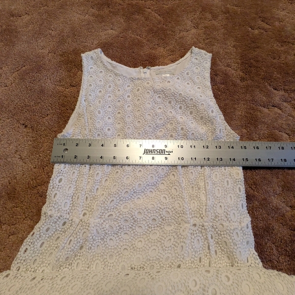 Garnet Hill White Eyelet Dress - Size 8 - Picture 4 of 7